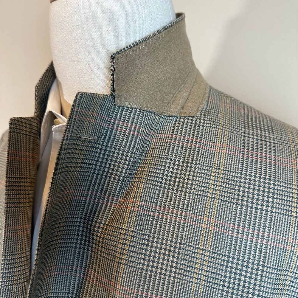 J.Crew Glen Plaid Cream Moon Ludlow Blazer NWOT 44R - Picture 5 of 12